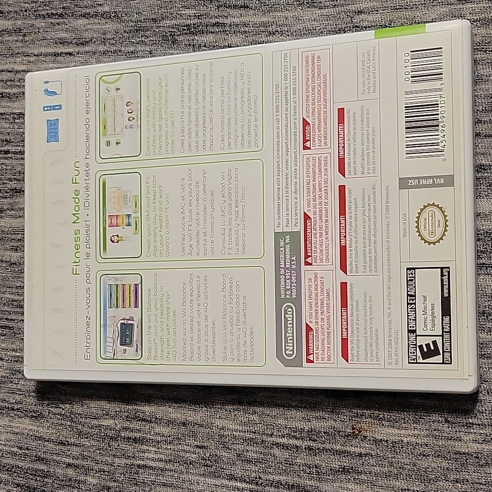 Wii FIT for Nintendo Wii GAME ONLY Board Not Included - Picture 2 of 10